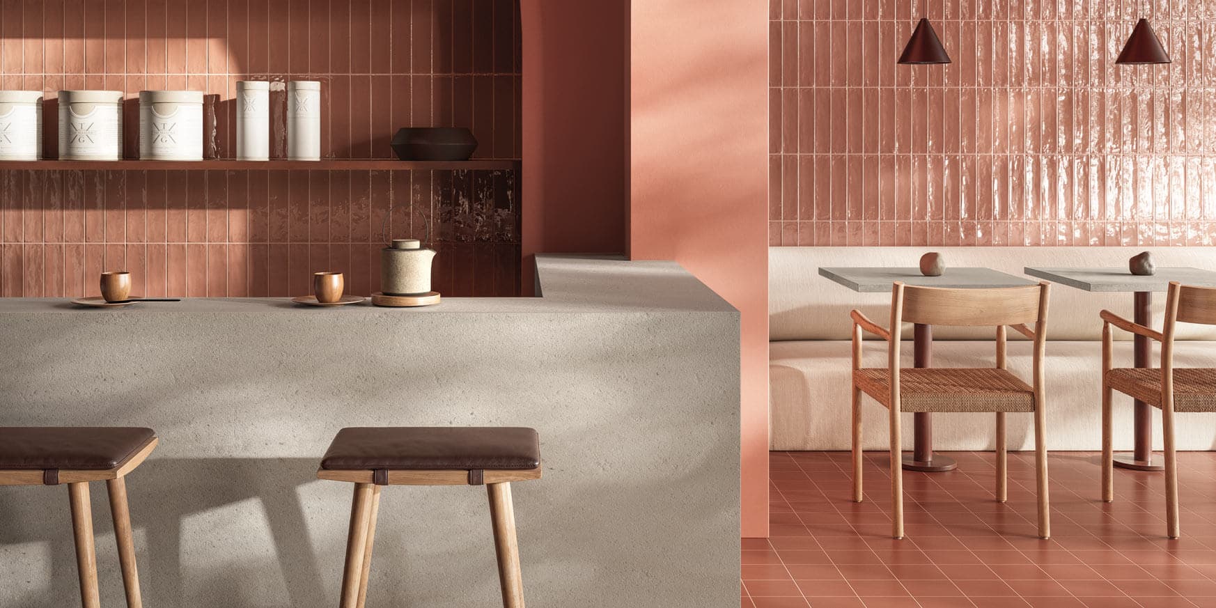 Colours and combinations that shape spaces